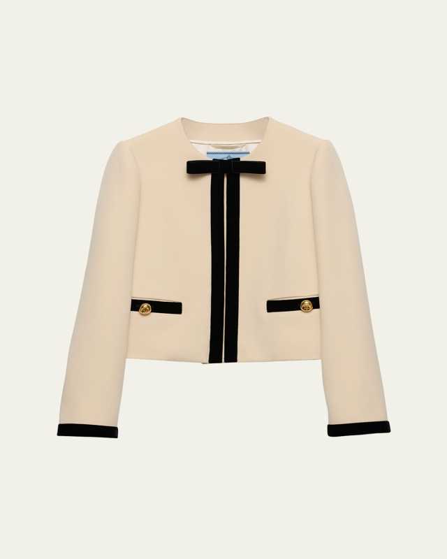Bow Cropped Jacket